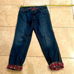 Eddie Bauer - flannel lined jeans